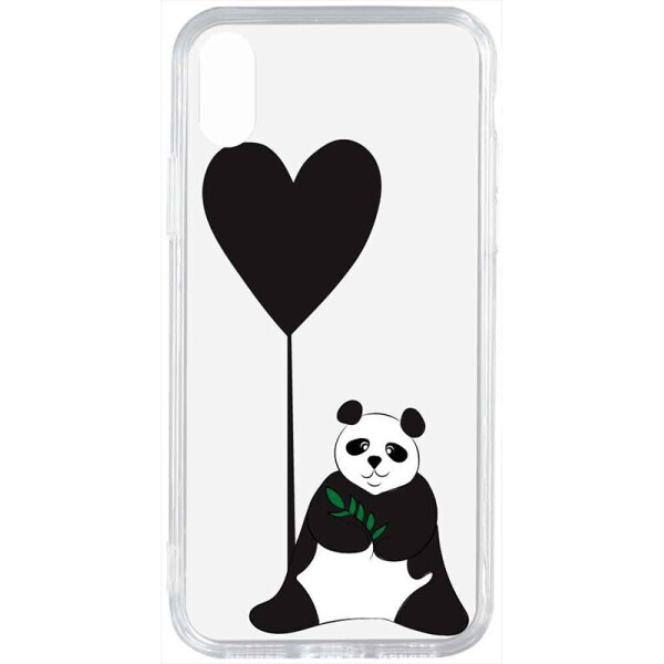 

Чехол-накладка TOTO Acrylic+Tpu Print Case Apple iPhone X/XS #53 Panda B Transparent