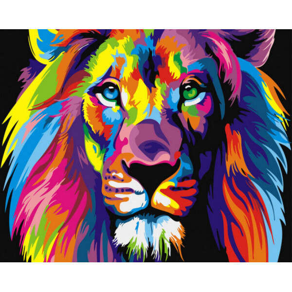 

Картина По Номерам. Rainbow Art "радужный Лев" Gx8999-Ra