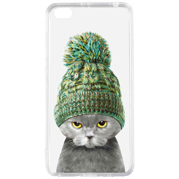 

Чехол-накладка TOTO Acrylic+Tpu Print Case Xiaomi Redmi Go #7 Cat In Hat Transparent