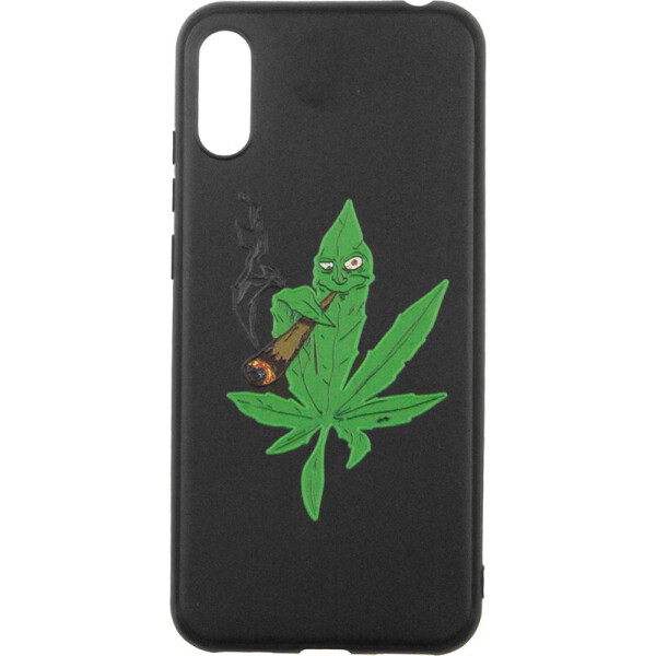 

Чехол-накладка TOTO Cartoon Soft Silicone TPU Case Huawei Y6 2019 Cannabis Black