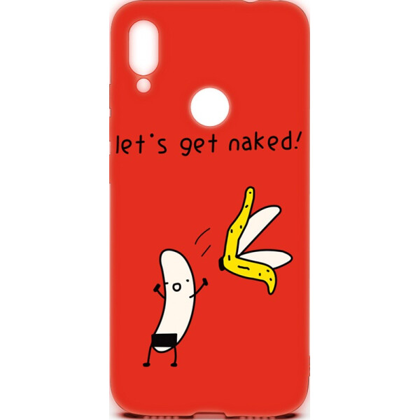 

TOTO Cartoon Soft Silicone TPU Case Xiaomi Redmi Note 7 Banana Red