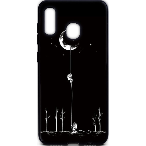 

Чехол-накладка TOTO Cartoon Soft Silicone TPU Case Samsung Galaxy A20/A30 Moon Black