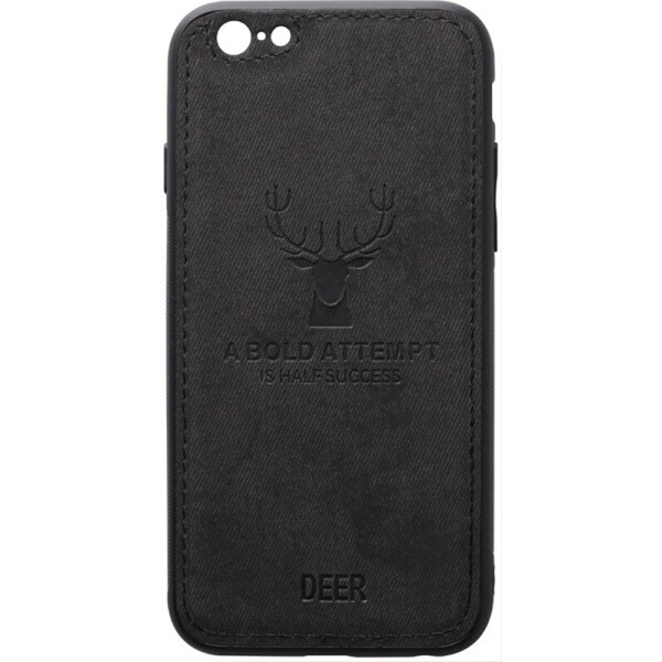 

Чехол-накладка TOTO Deer Shell With Leather Effect Case для Apple iPhone 6/6s plus Black