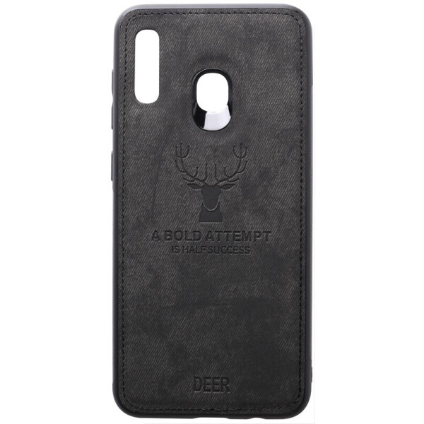 

Чехол-накладка TOTO Deer Shell With Leather Effect Case для Samsung Galaxy A20/A30 Black