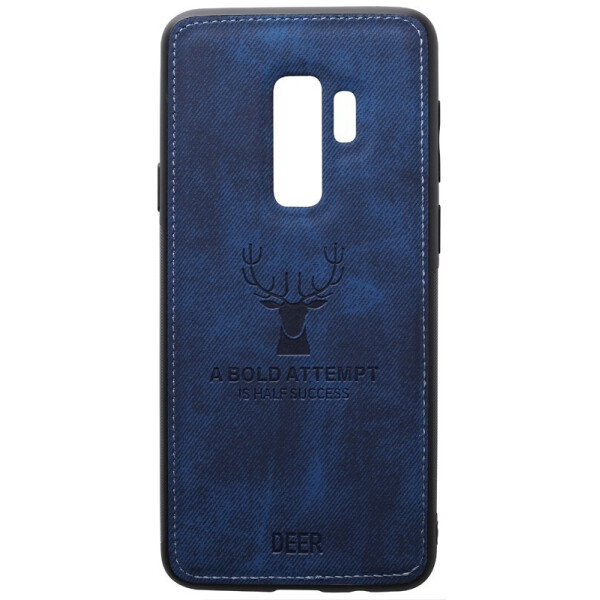 

Чехол-накладка TOTO Deer Shell With Leather Effect Case для Samsung Galaxy S9+ Dark Blue