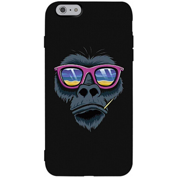 

Чехол-накладка TOTO Matt Tpu 2mm Print Case Apple iPhone 6/6s #67 Monkey Glass Black
