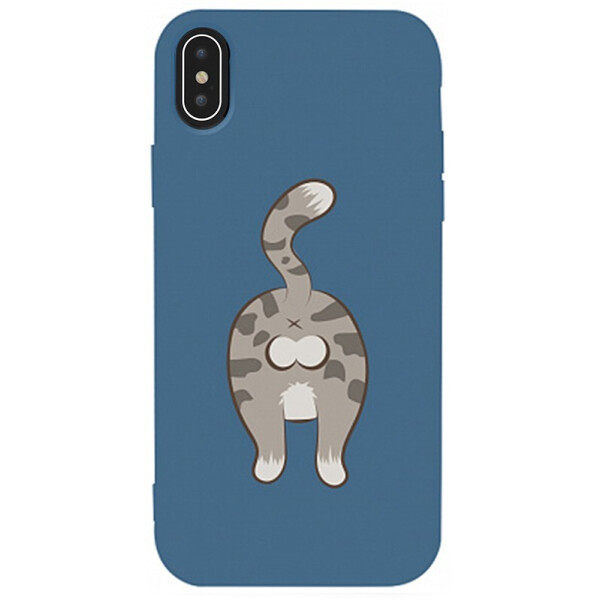 

Чехол-накладка TOTO Matt Tpu 2mm Print Case Apple iPhone Xs Max #62 Catzad Navy Blue