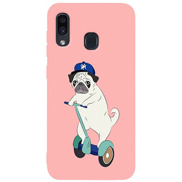 

Чехол-накладка TOTO Matt Tpu 2mm Print Case Samsung Galaxy A20/A30 #2 Dog Skate Pink