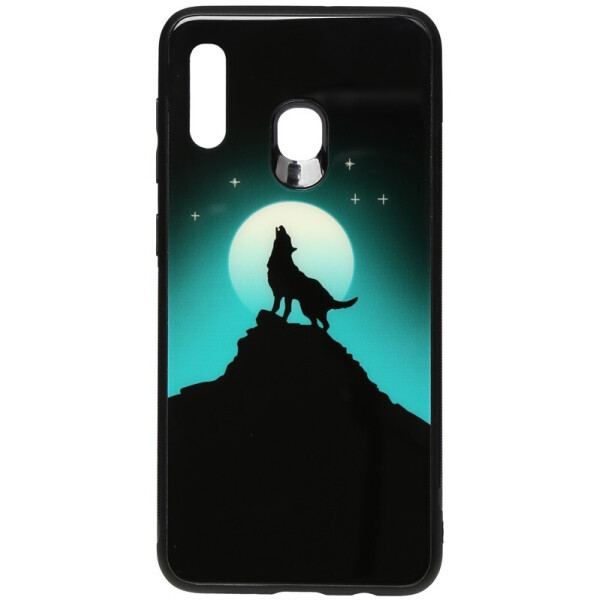 

Чехол-накладка TOTO Night Light Print Glass Case для Samsung Galaxy A20/A30 Howling Wolf