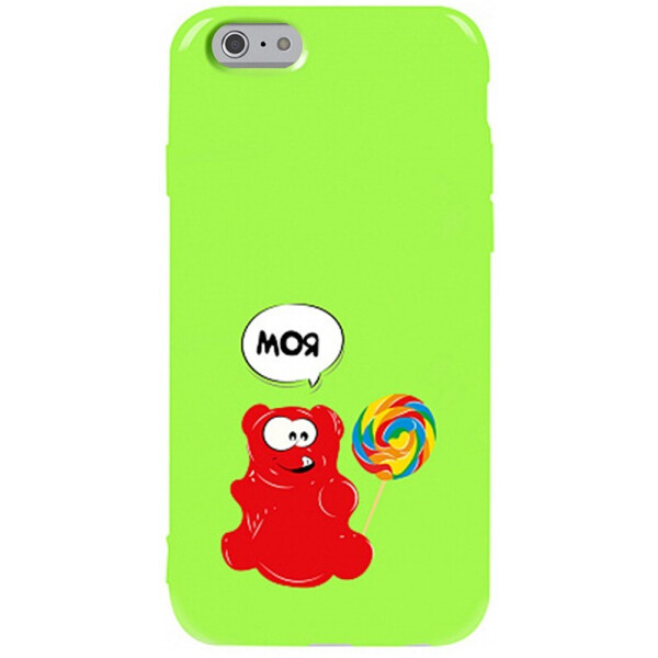 

Чехол-накладка TOTO Pure Tpu 2mm Print Case Apple iPhone 6/6s #14 Valera Candy Green
