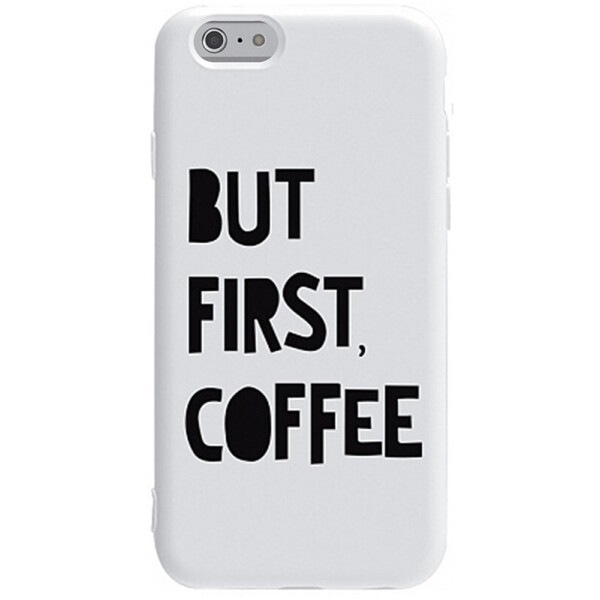

Чехол-накладка TOTO Pure Tpu 2mm Print Case Apple iPhone 6/6s #41 First Coffee White