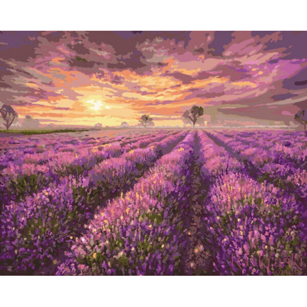 

Картина По Номерам. Rainbow Art "лавандовый Закат" Gx3089-Ra