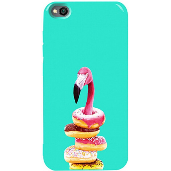 

Чехол-накладка TOTO Pure Tpu 2mm Print Case Xiaomi Redmi Go #35 Flamingo Donats Mint