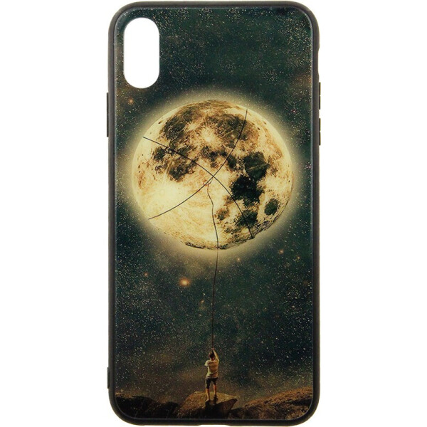 

Чехол-накладка TOTO Tempered Glass Phone Case Fashionable для Apple iPhone XS Star Space