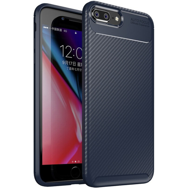 

Чехол-накладка TOTO TPU Carbon Fiber 1,5mm Case Apple iPhone 7 Plus/8 Plus Dark Blue