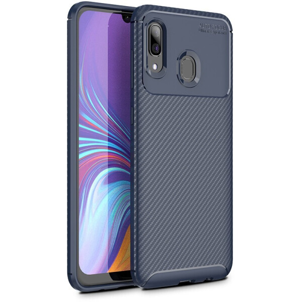 

Чехол-накладка TOTO TPU Carbon Fiber 1,5mm Case Samsung Galaxy A40 (A405F) Dark Blue