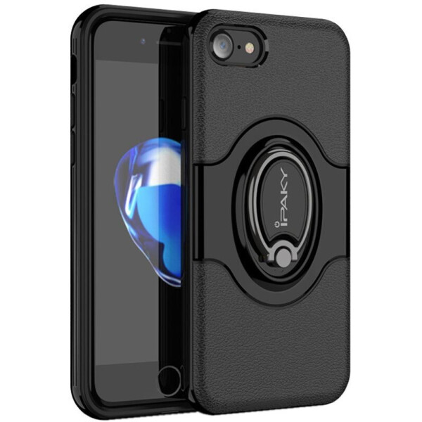 

Чехол-накладка Ipaky PC Bumper Soft case with 360 finger ring holder iPhone 7 Black