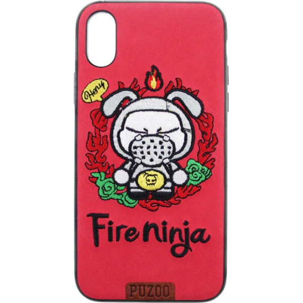 

Чехол-накладка PUZOO TPU plusTPU with stitchwork craft Star show iPhone X Red Fireninja