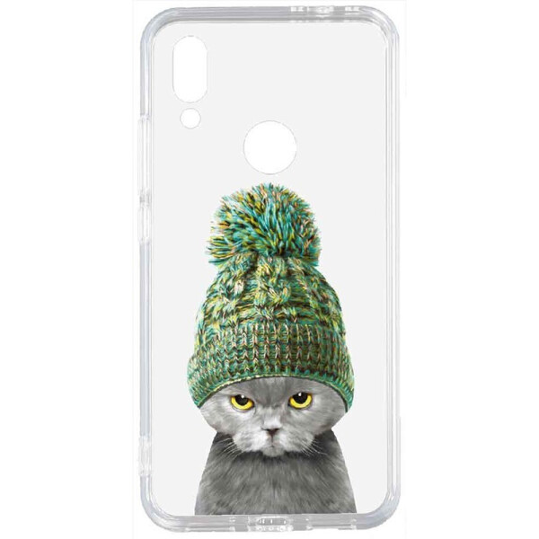 

Чехол-накладка TOTO Acrylic+Tpu Print Case Xiaomi Redmi 7 #7 Cat In Hat Transparent