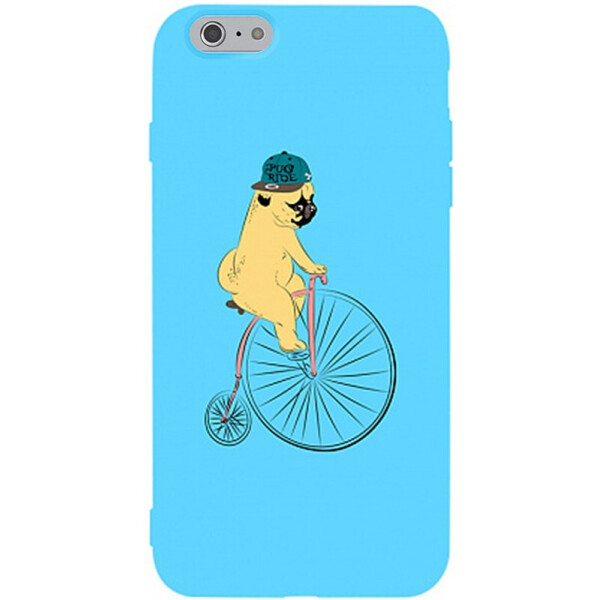 

Чехол-накладка TOTO Matt Tpu 2mm Print Case Apple iPhone 6/6s #10 Dog Ride Sky Blue