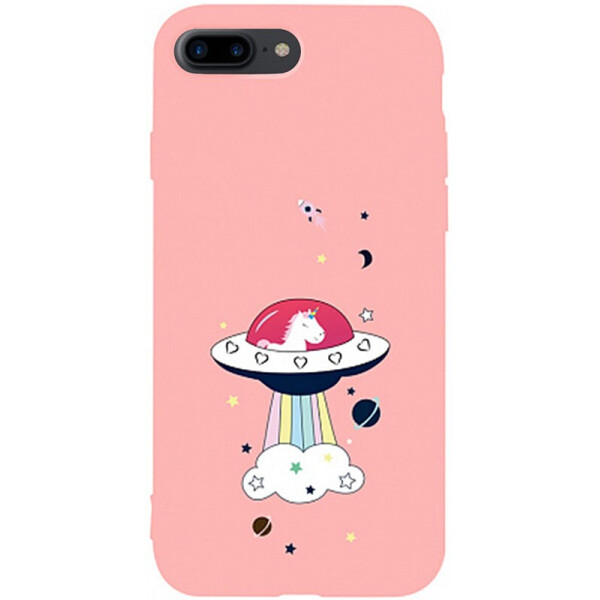 

Чехол-накладка TOTO Matt Tpu 2mm Print Case Apple iPhone 7 Plus/8 Plus #17 Ufo Pink