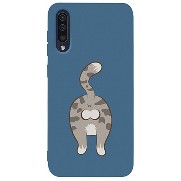 

Чехол-накладка TOTO Matt Tpu 2mm Print Case Samsung Galaxy A50 #62 Catzad Navy Blue