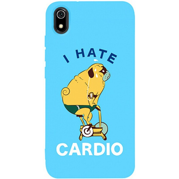 

Чехол-накладка TOTO Matt Tpu 2mm Print Case Xiaomi Redmi 7a #5 Hate Cardio Sky Blue