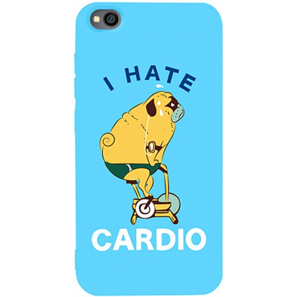 

Чехол-накладка TOTO Matt Tpu 2mm Print Case Xiaomi Redmi Go #5 Hate Cardio Sky Blue