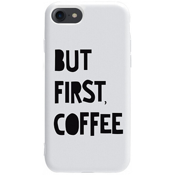 

Чехол-накладка TOTO Pure Tpu 2mm Print Case Apple iPhone 7/8 #41 First Coffee White