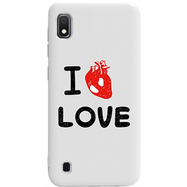 

Чехол-накладка TOTO Pure Tpu 2mm Print Case Samsung Galaxy A10 #42 Love Heart White