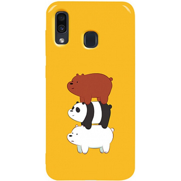 

Чехол-накладка TOTO Pure Tpu 2mm Print Case Samsung Galaxy A20/A30 #13 Bears Yellow