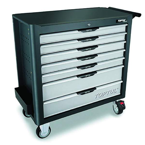 

Тележка Инструментальная Профессиональная Toptul 7 Секций Jumbo New Pro-Line (Серая) Tcbk0703