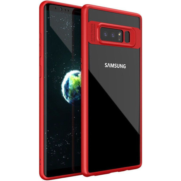 

Чехол-накладка Ipaky Transparent Acrylic with TPU bumper Samsung Galaxy Note 8 Red