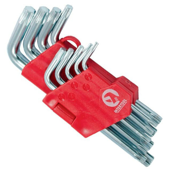 

Набор Г-Образных Ключей Torx 9Шт, Т10-Т50, Cr-V, Small Intertool Ht-0607
