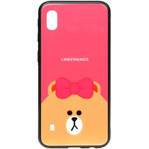 

Чехол-накладка TOTO Cartoon Print Glass Case для Samsung Galaxy A10 Line friends Brown