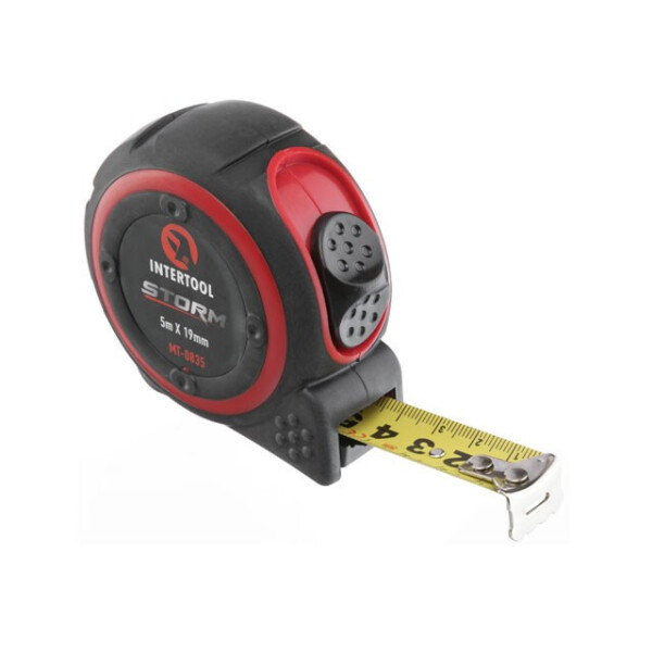 

Рулетка С Металлическим Полотном 5М*16Мм, Нейлоновое Покрытие Storm Intertool Mt-0835