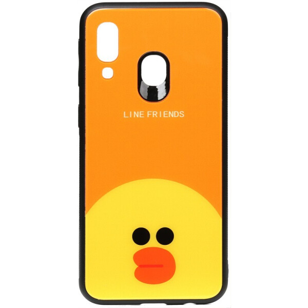 

Чехол-накладка TOTO Cartoon Print Glass Case для Samsung Galaxy A40 Line friends Sally