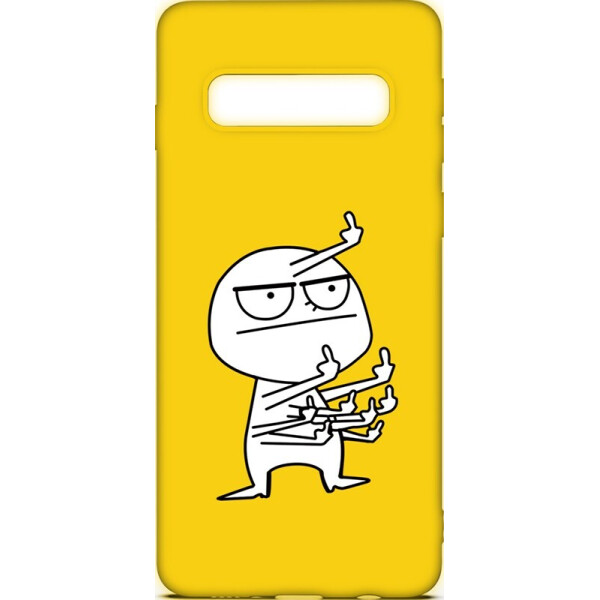 

Чехол-накладка TOTO Cartoon Soft Silicone TPU Case Samsung Galaxy S10 FK 9 Yellow