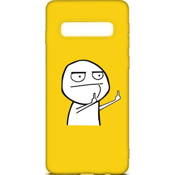 

Чехол-накладка TOTO Cartoon Soft Silicone TPU Case Samsung Galaxy S10+ FK 2 Yellow