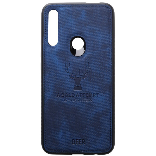 

Чехол-накладка TOTO Deer Shell With Leather Effect Case для Huawei P Smart Z Dark Blue