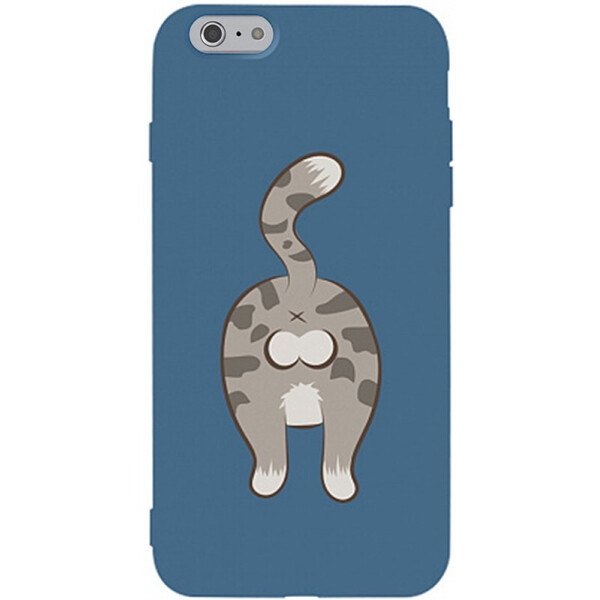 

Чехол-накладка TOTO Matt Tpu 2mm Print Case Apple iPhone 6/6s #62 Catzad Navy Blue