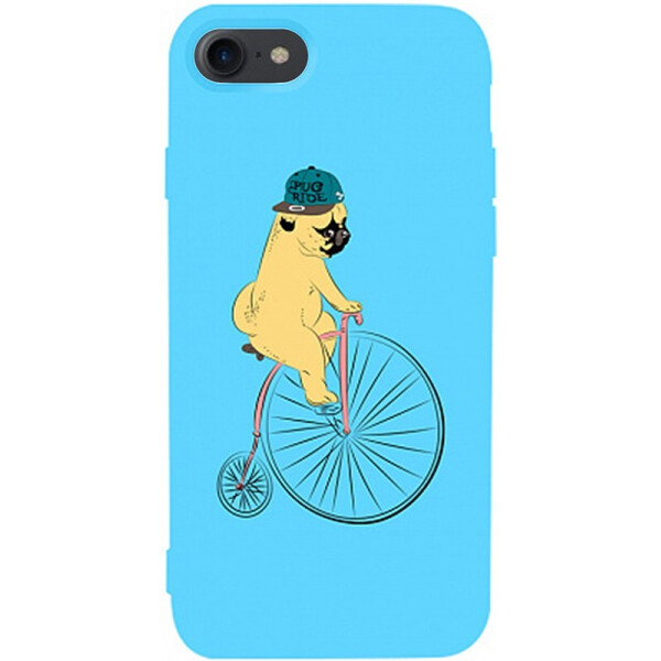 

Чехол-накладка TOTO Matt Tpu 2mm Print Case Apple iPhone 7/8 #10 Dog Ride Sky Blue