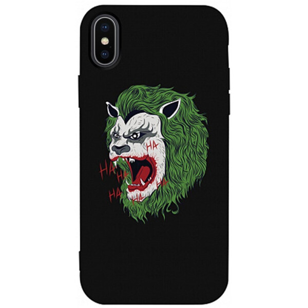 

Чехол-накладка TOTO Matt Tpu 2mm Print Case Apple iPhone X/XS #12 Green Lion Black