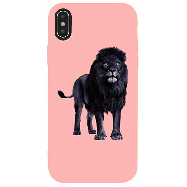 

Чехол-накладка TOTO Matt Tpu 2mm Print Case Apple iPhone Xs Max #36 Blacklion Pink