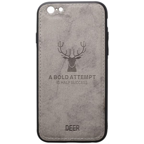 

TOTO Deer Shell With Leather Effect Case Apple iPhone 6 Plus/6s Plus Gray