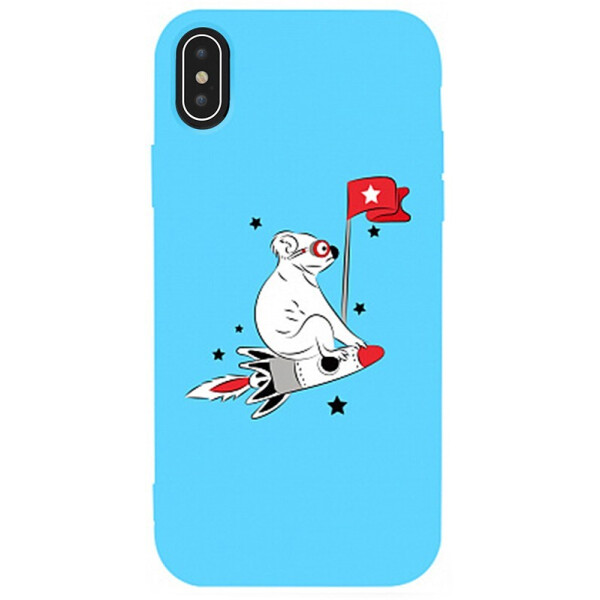 

Чехол-накладка TOTO Matt Tpu 2mm Print Case Apple iPhone Xs Max #46 Koala Sky Blue