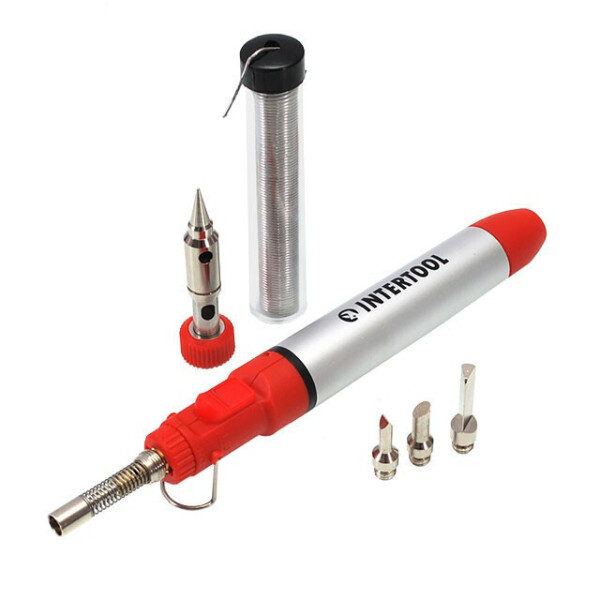 

Микрогорелка 12Мл. С Комплектом Аксессуаров 7 Ед. Intertool Gb-0005