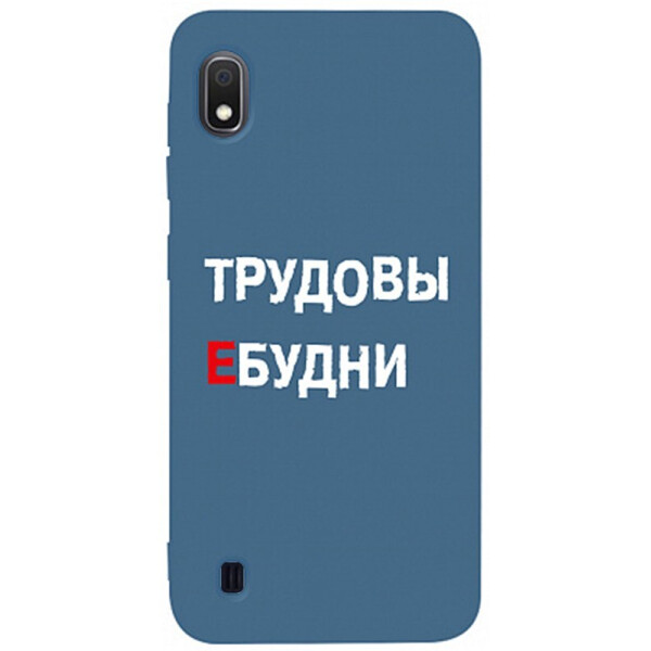 

Чехол-накладка TOTO Matt Tpu 2mm Print Case Samsung Galaxy A10 #78 Budni Navy Blue