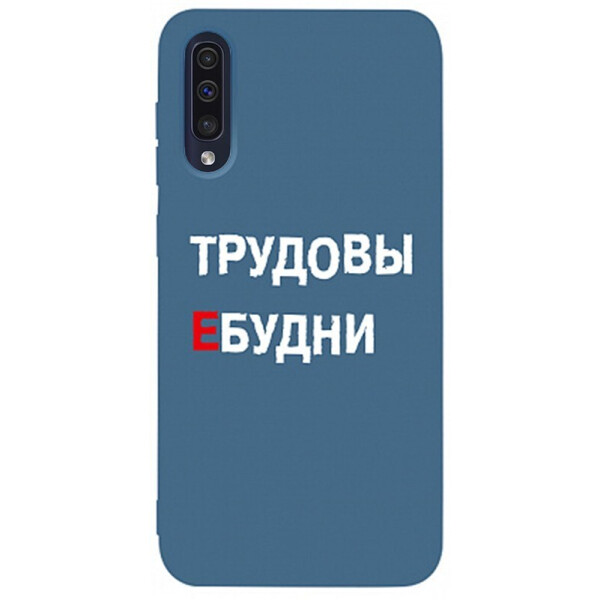 

Чехол-накладка TOTO Matt Tpu 2mm Print Case Samsung Galaxy A50 #78 Budni Navy Blue