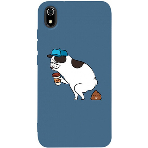 

Чехол-накладка TOTO Matt Tpu 2mm Print Case Xiaomi Redmi 7a #50 Mops Kak Navy Blue